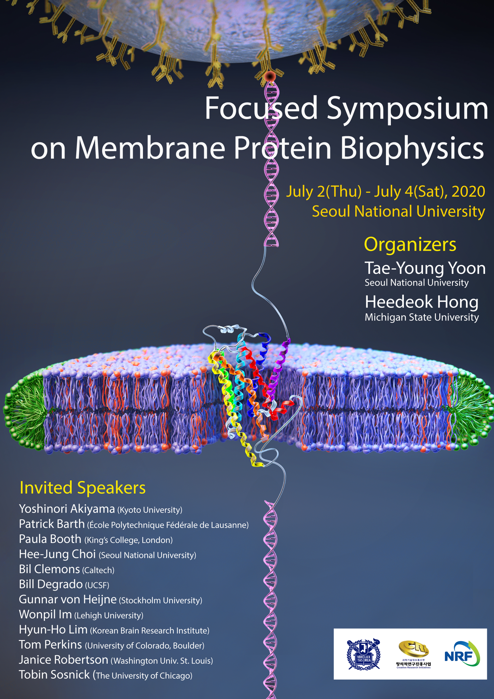(Cancelled) Focused Symposium on Membrane Protein Biophysics (2020 Jul)
